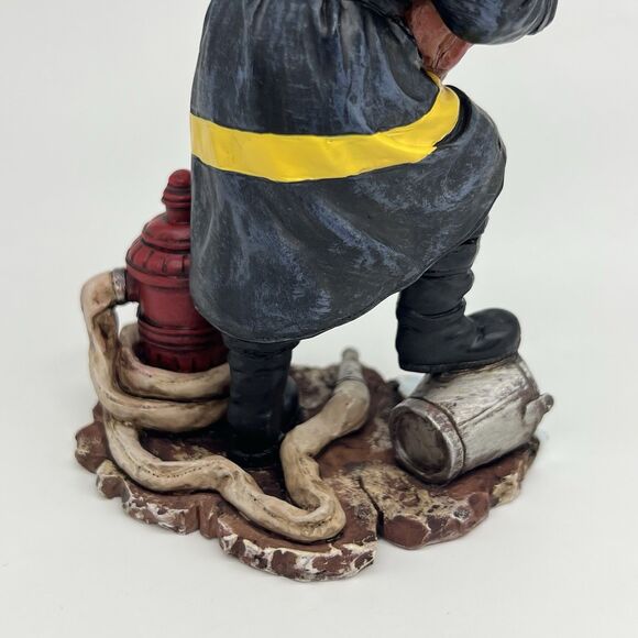 VTG Red Hats of Courage "HERO" Fireman Figurine Carrying Child 1999 Vanmark VGC - Picture 8 of 11